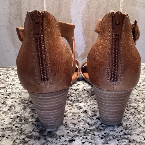 Sofft Tan Leather Sandals Size 7.5 - Picture 7 of 8